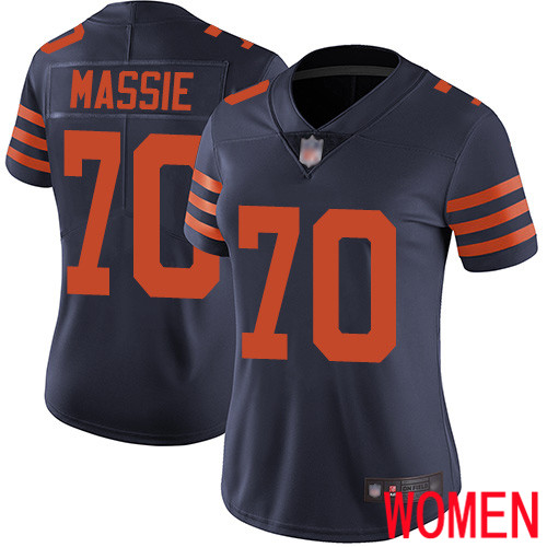 Chicago Bears Limited Navy Blue Women Bobby Massie Jersey NFL Football #70 Rush Vapor Untouchable->youth nfl jersey->Youth Jersey
